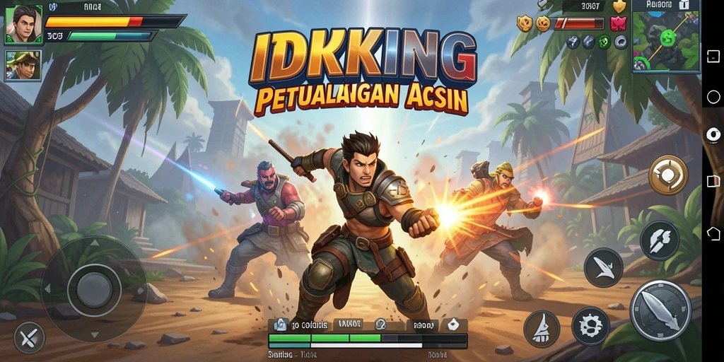 Tampilan gameplay seru dan mendebarkan dari IDRKING.