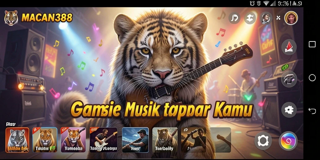 Tampilan menarik dalam gameplay musik MACAN388.
