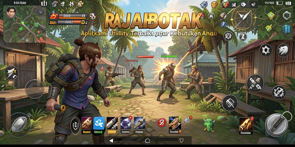 Tampilan antarmuka RAJABOTAK yang intuitif dan fungsional.